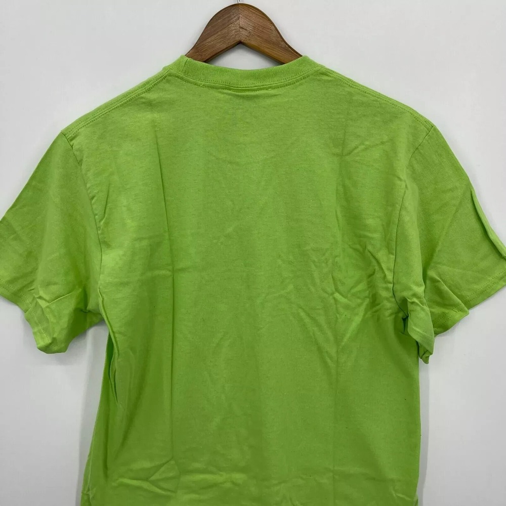 HUF‎ Worldwide T-Shirt Men's Size M Lime Green Flower Logo Graphic Tee New NWT - Picture 8 of 10